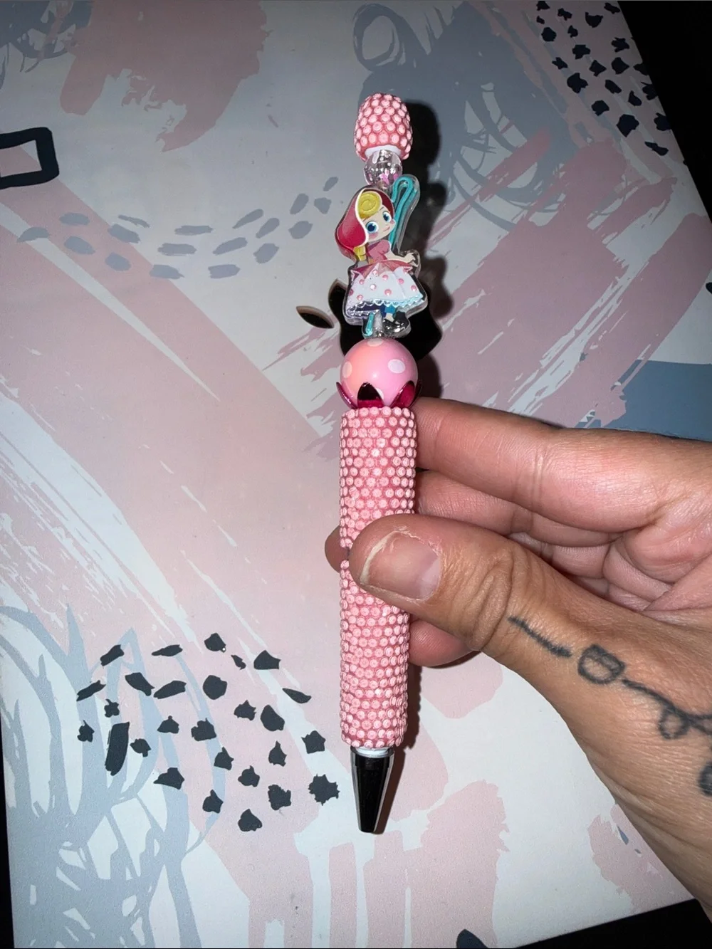 New Toy Story Little Bo Peep Pink Rhinestone Top Pen